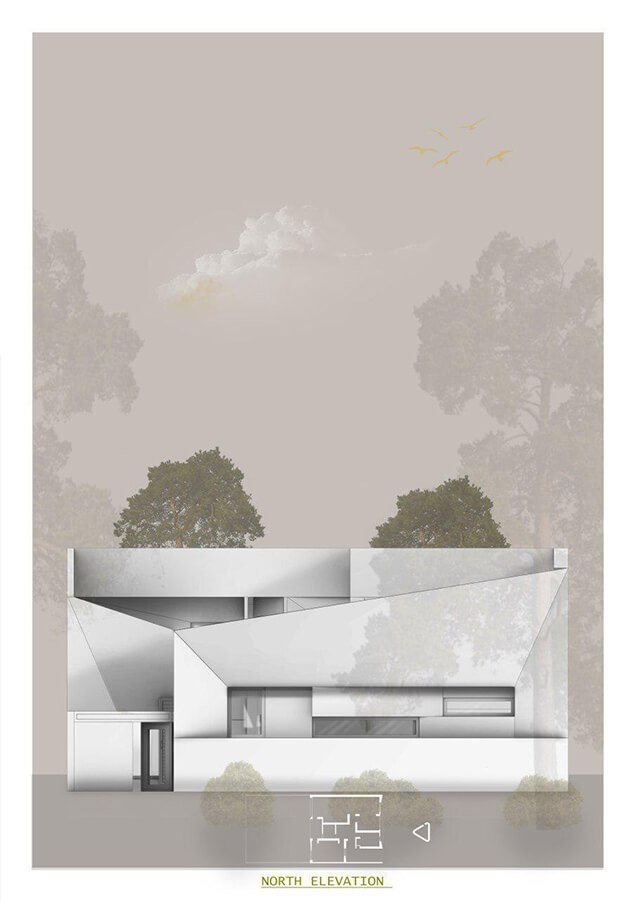 picture no. 14 ofA House Between Two Pines project, designed by Kambiz Moshtaq
