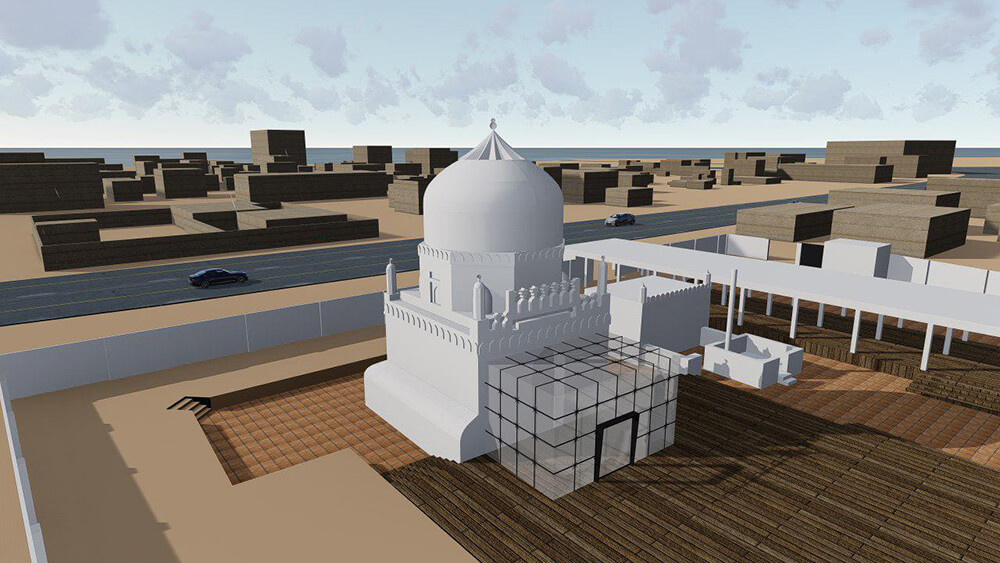 picture no. 2 ofSeyed gholam rasul Tomb project, designed by Kambiz Moshtaq