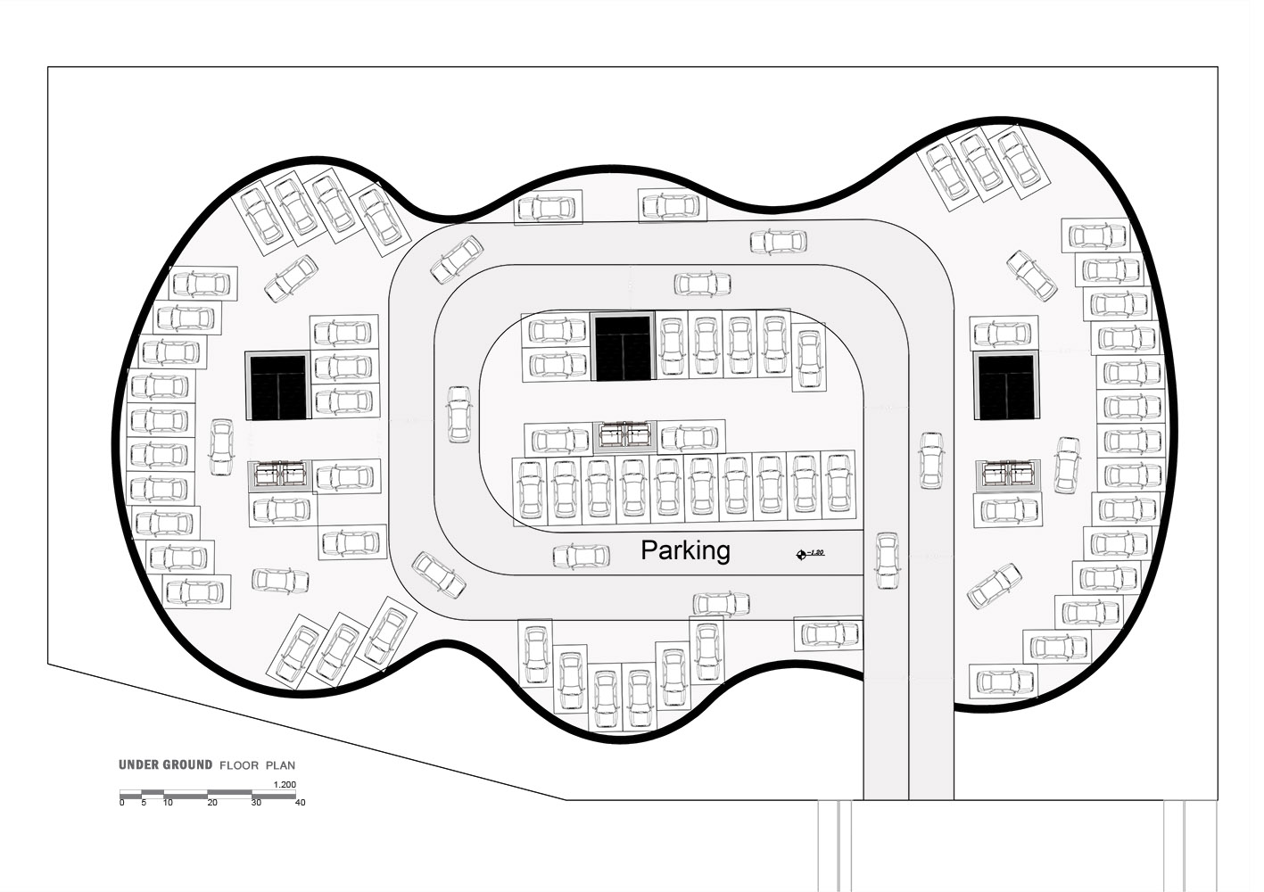 picture no. 8 ofBaluchzadeh Commercial Center project, designed by Kambiz Moshtaq